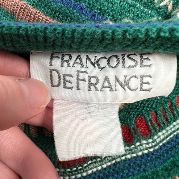 Stunning Vintage Coogi Style 3D Knit Cardigan Grandpa Sweater Long Duster Jacket - Picture 6 of 8